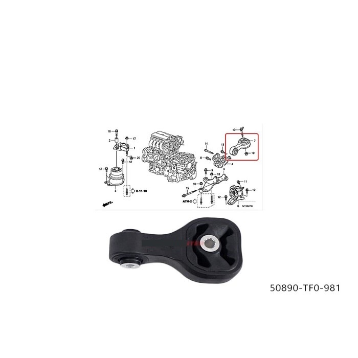 Engine mounting belakang jazz city 2008-2014 engine mounting belakang honda brio 1300cc freed