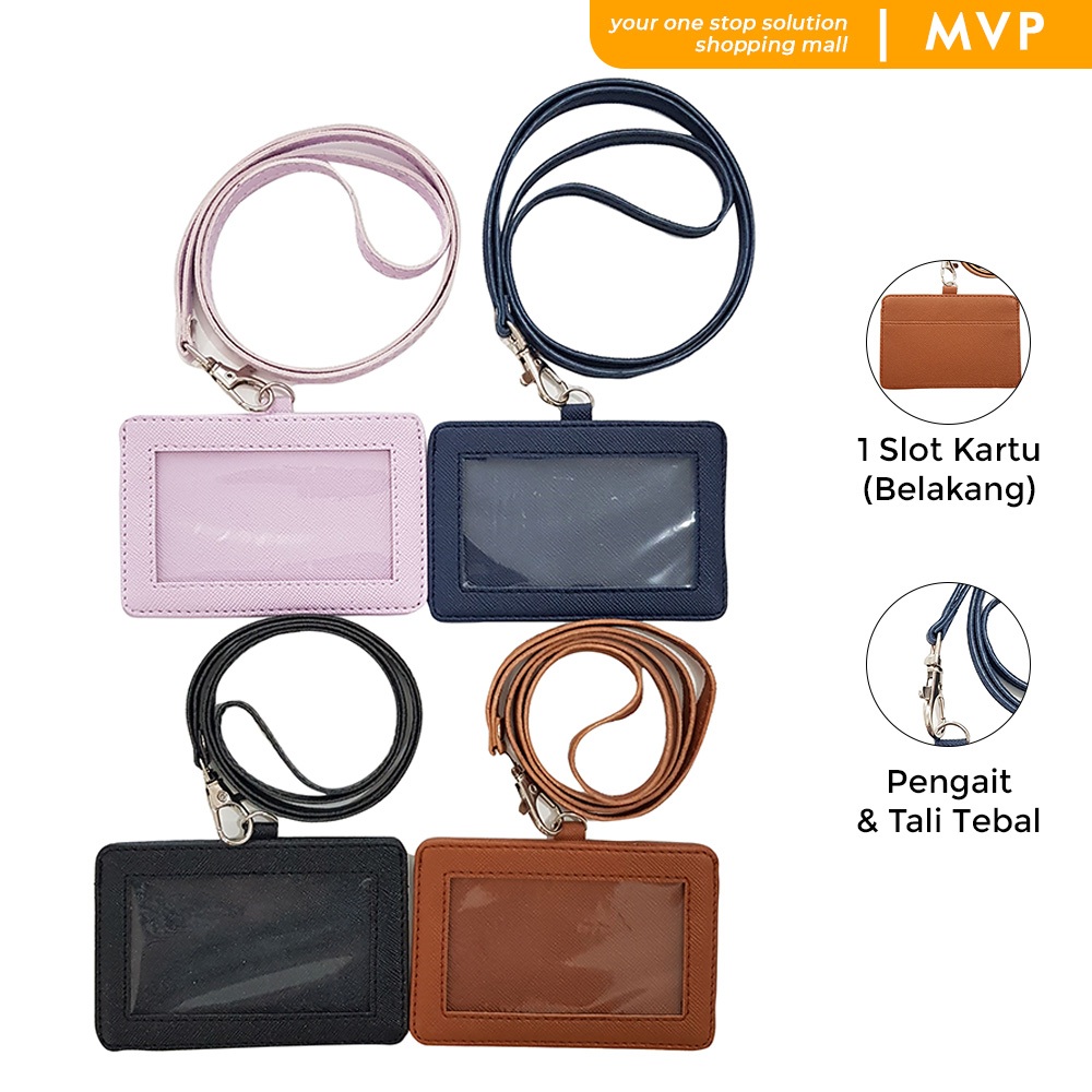 

MVP ID Card Holder Horizontal Name Tag Landscape Lanyard Horisontal