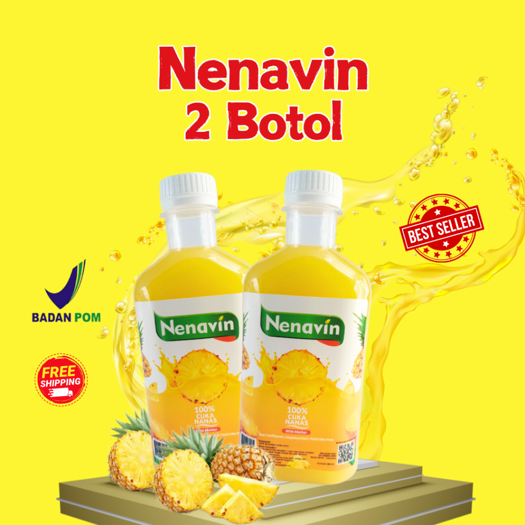 

Nenavin Cuka Nanas Asli With Mother Paket 2 Botol BPOM Termurah Untuk Diabetes dan Kolesterol