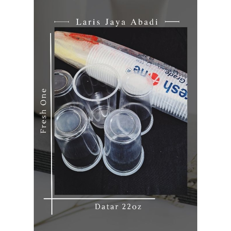 Gelas Cup Plastik Fresh One 22oz Grosir Murah 50pcs