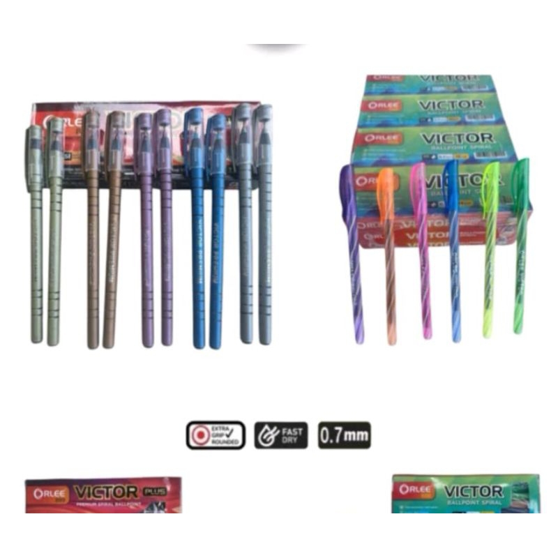 

Pulpen Ulir 888 / Polos 889 Spiral ballpoint lilin Tinta Hitam