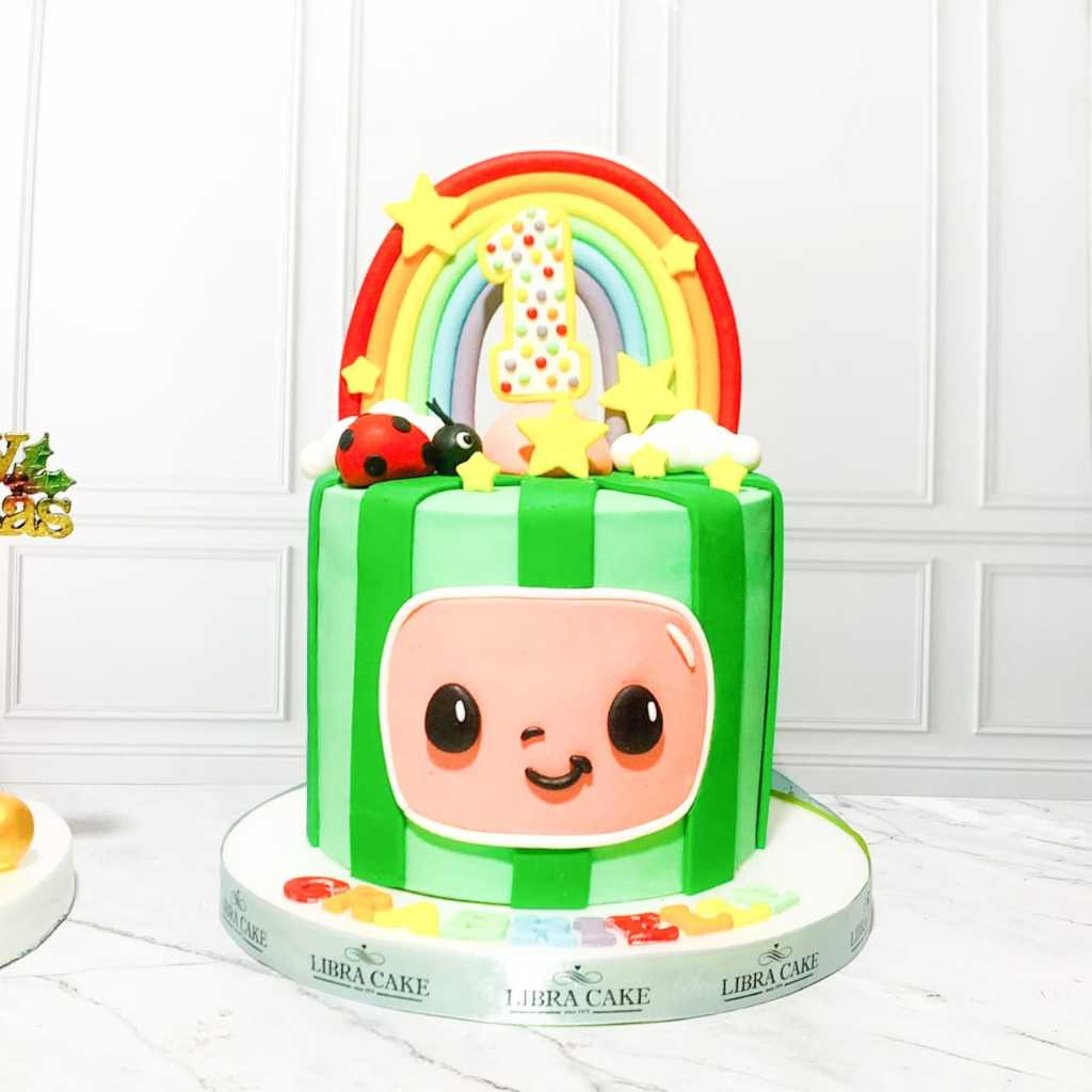 

Kue ulang tahun/Kue birthday/Cake custom birthday/Cake ultah/Kue tema Cocomelon