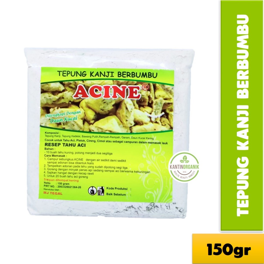 

Tepung Kanji Acine 150gr Berbumbu Tanpa Pengawet, Tanpa MSG