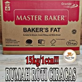 

MASTER BAKER BAKER'S FAT 15KG GRANDE SHORTENING 1CTN MENTEGA PUTIH BAKERS KG HALAL DUS