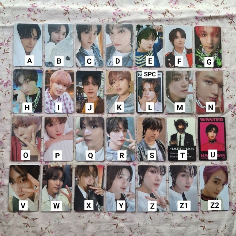 READY STOCK photocard pc poca haechan maung mulet, haechan yzy candy, haechan beruang, mark manyun h