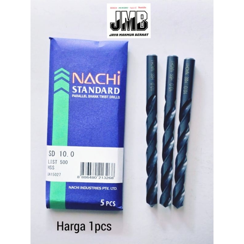 Nachi 10 MM Mata Bor Besi HSS - Nachi Mata Bor Besi HSS 10 MM