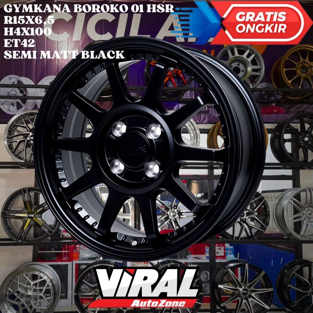 Velg Mobil Ring 15 HSR GYMKANA R15 COCOK UNTUK VIOS CITY TIMOR COROLLA