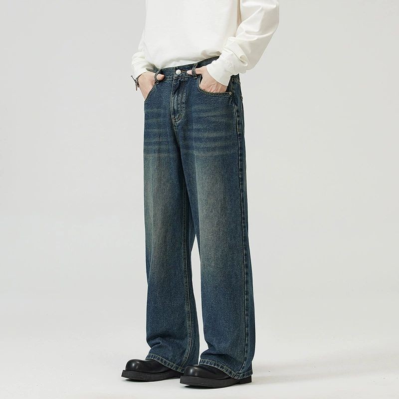 ENR - Celana Jeans Oversize Skena Denim Pria 13 oz Korean Style - Ukuran 27-38