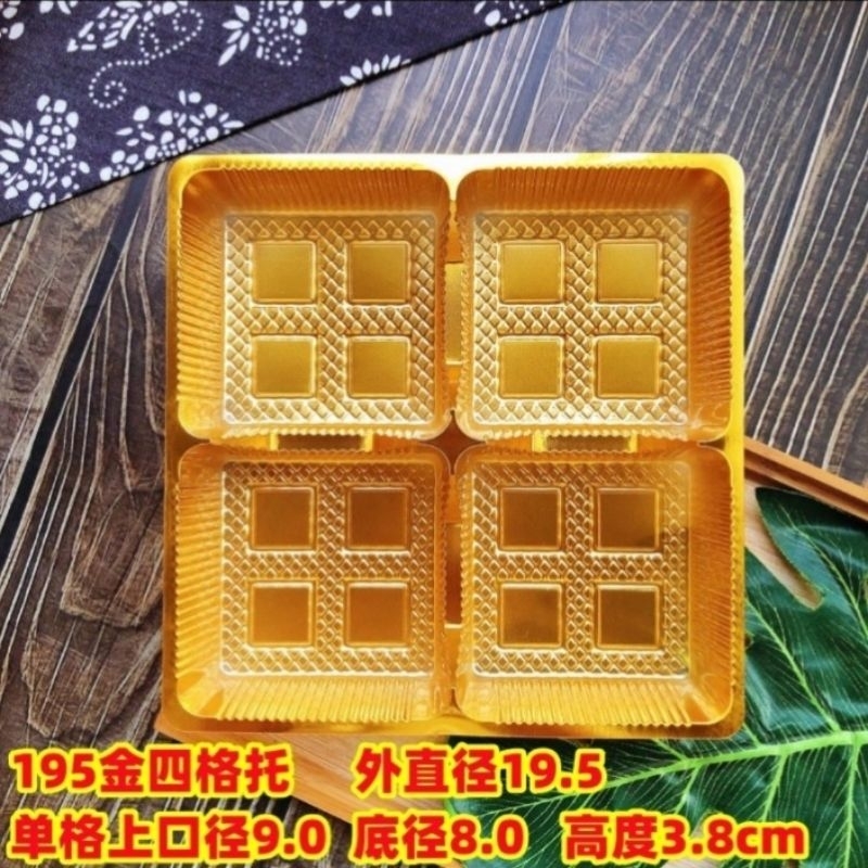 10pcs tray sekat 4 case kue sekat 4 tray mooncake sekat 4 tray mooncake 8cm tray kue mooncake tray m