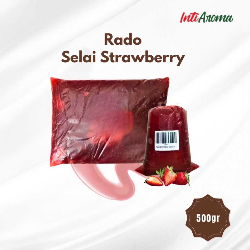 

Selai Strawberry Rado Selai Halus Buah 500gr Strowberry