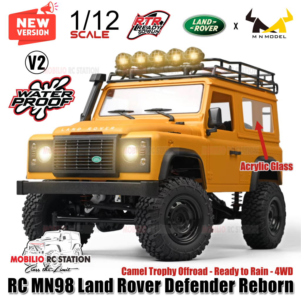 RC MN98 Cross 4X4 Waterproof Camel Trophy Full Propo RTR Crawler 1/12