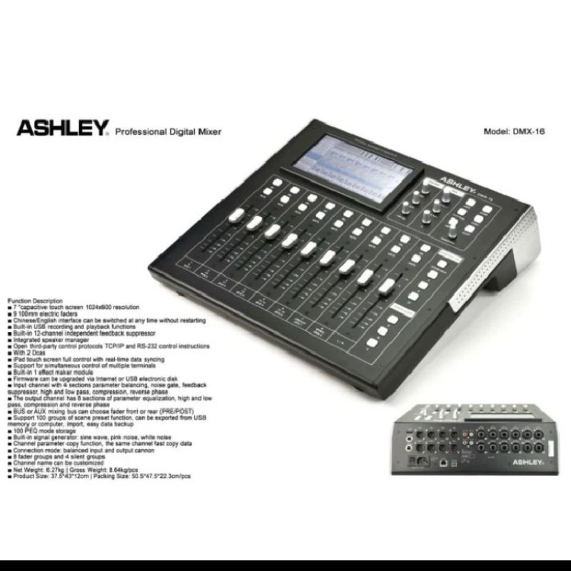 Mixer digital audio Ashley DMX16 original dmx 16