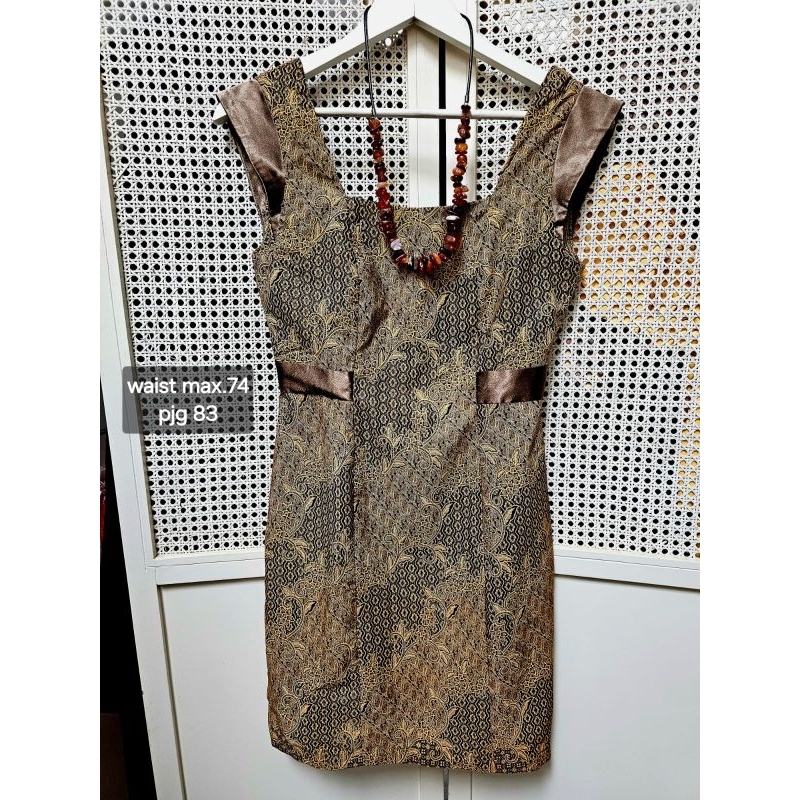 dress batik premium modern etnik