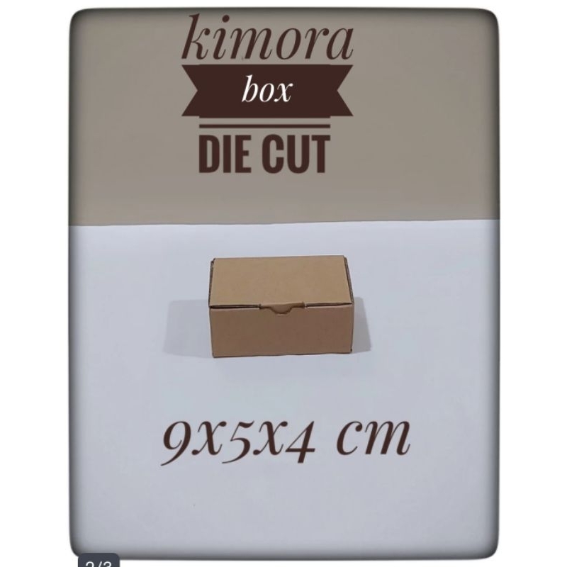 

kardus karton box Uk. 9x5x4 cm...Model die cut/pizza