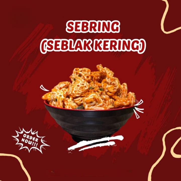 

Seblak Kering Pedas Sebring Cemilan Kriuk Berat 500gram