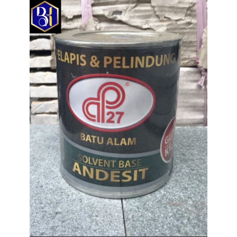 Couting CP27 - Pelapis pernis batu alam Candi Black gloss (pengkilap) - 1kg