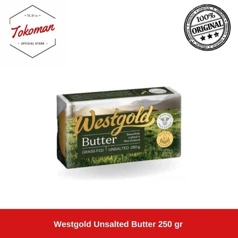 

Westgold Unsalted Butter 250gr / 250 gr Mentega