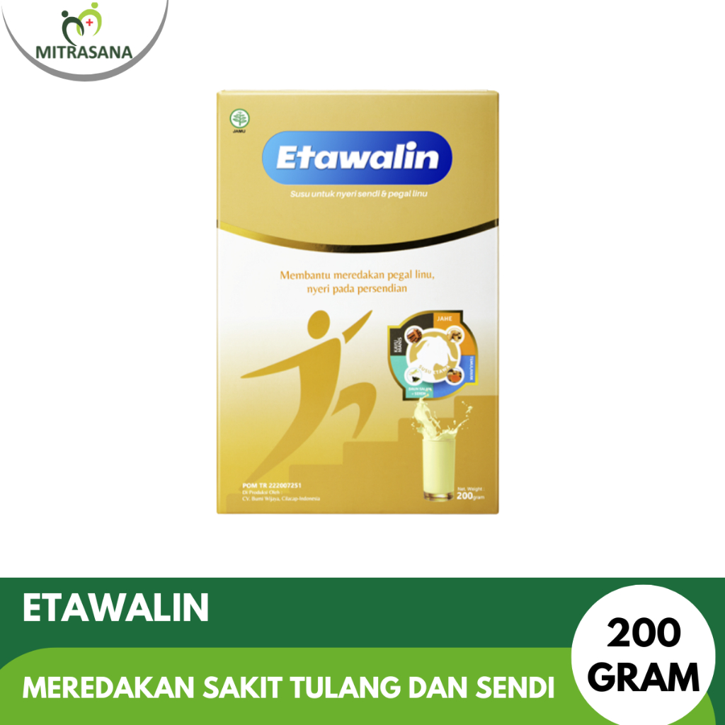 

Etawalin Original Susu Bubuk Herbal Alami Untuk Meredakan Sakit Tulang dan Sendi