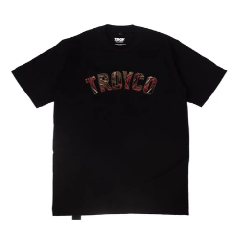 Kaos TroyCo T-Shirt Hitam Unisex combed 24s