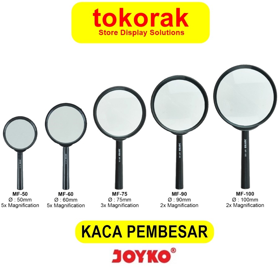 

KACA PEMBESAR MAGNIFIER JOYKO MF 50 60 75 90 100 MAGNIFYING GLASS LUP KACA PEMBESAR MM MF50 MF60 MF75 MF90 MF100