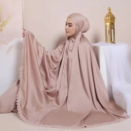 Mukena Armani Silk Renda