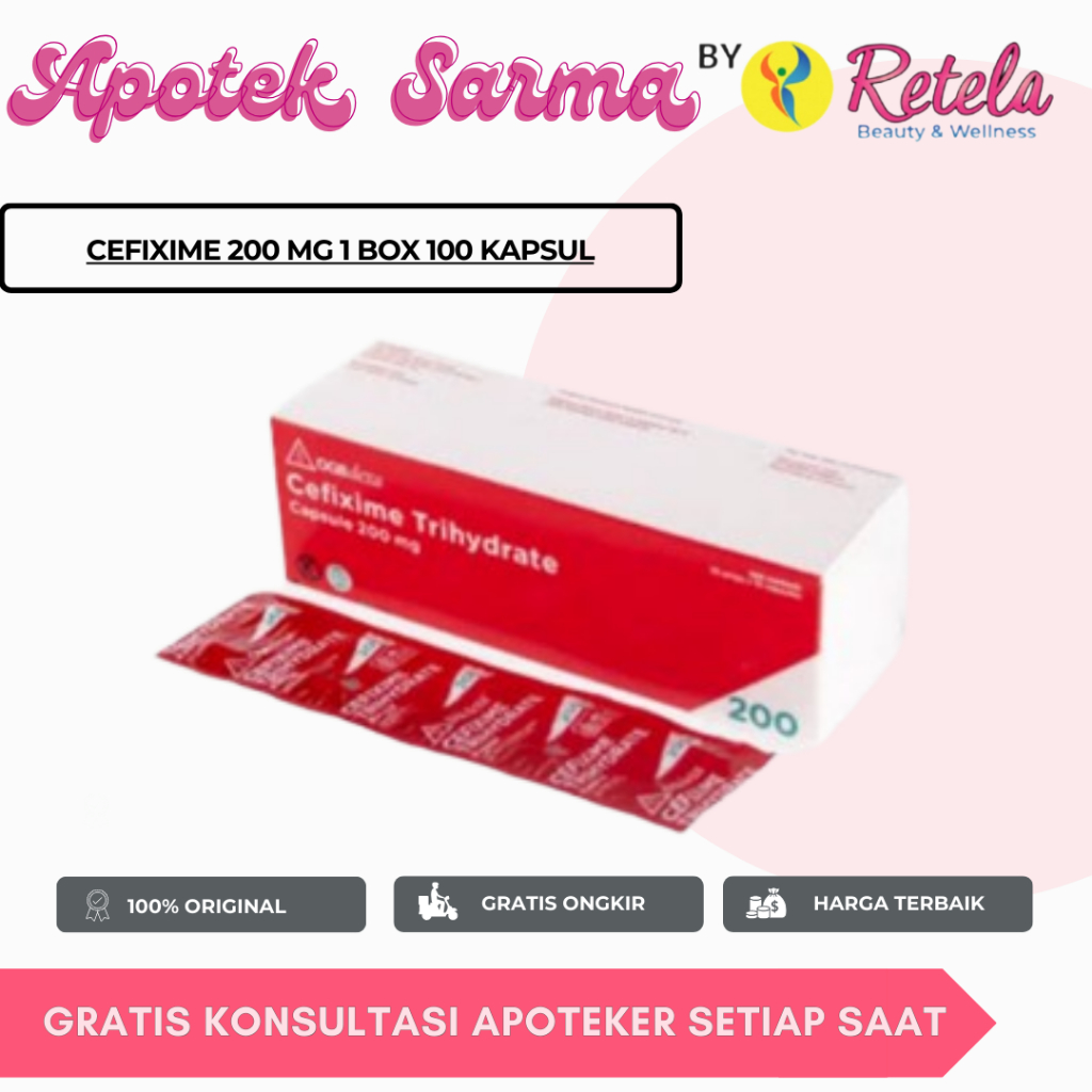 CEFIXIME 200 MG 1 BOX 100 KAPSUL