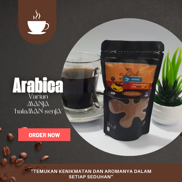 

Arabica Manja kopi premium kemasan sachet 100% bubuk kopi murni high quality Roasted, 75 Gr/ Pouch