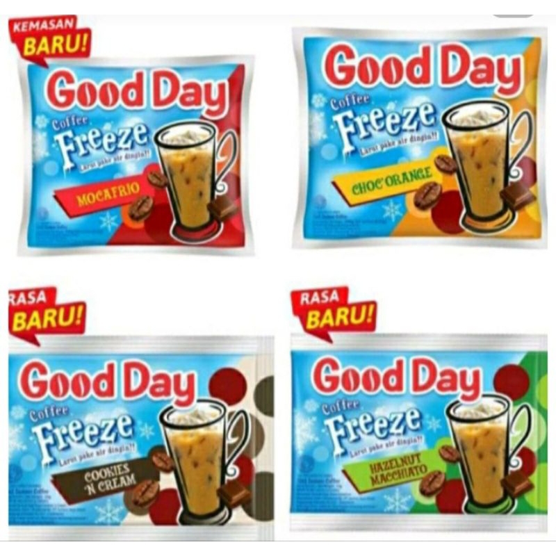 

Good Day Freeze sachet (harga diatas untuk 1 sachet)