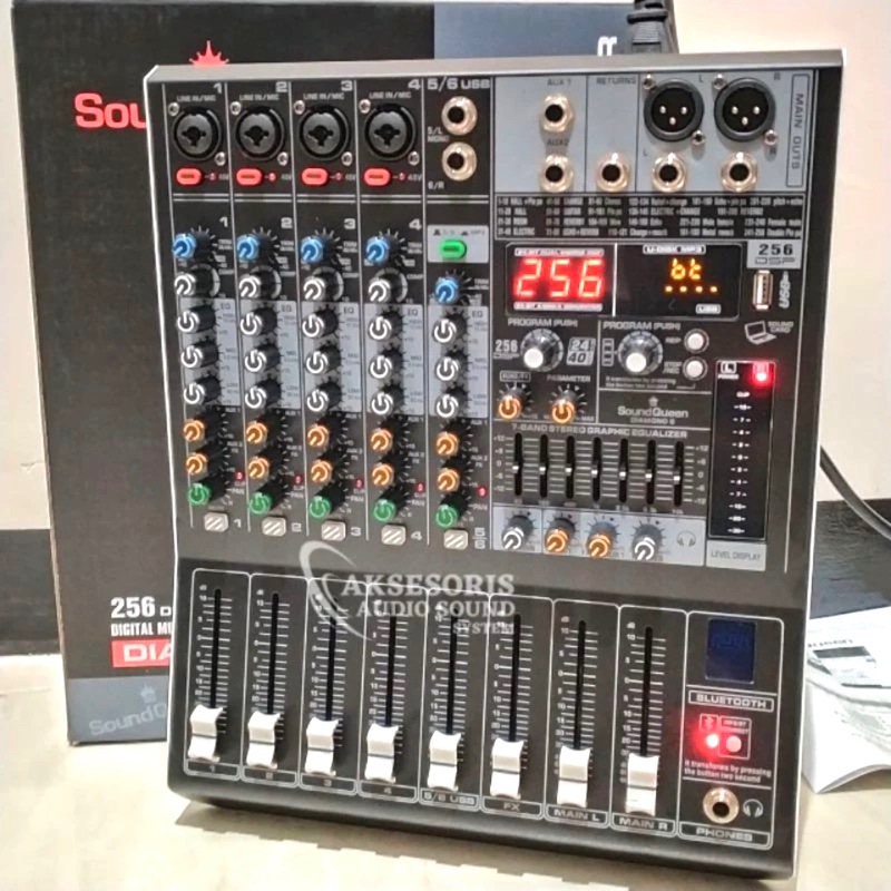 Mixer Soundqueen Diamond 6 Mixer 6Channel Original SoundQueen