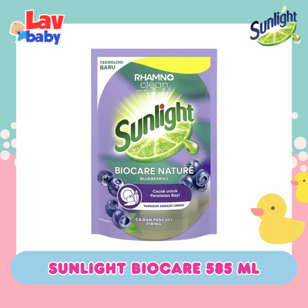 Sunlight Biocare Sabun Cuci Botol Peralatan Bayi Cleanser 585ml