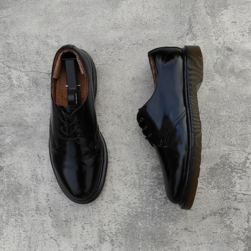 dr. martens 1461 PW black smooth