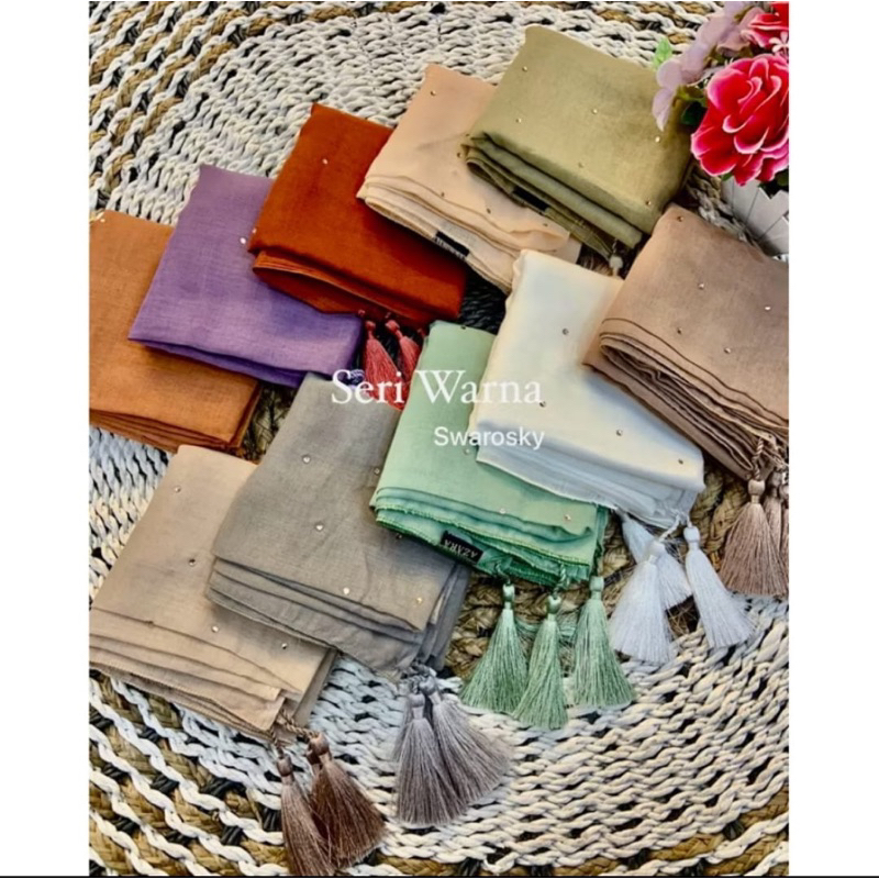 JILBAB PARIS TASEL PAYET TABUR SWAROVSKI || SEGIEMPAT PARIS TASEL PAYET SWAROVSKI