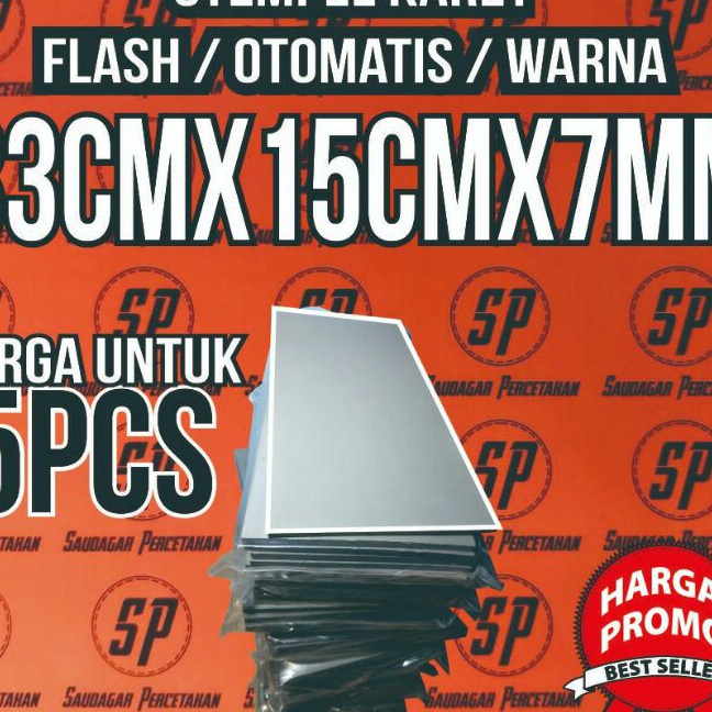 

Potongan KARET STEMPEL FLASH OTOMATIS 5Pcs uk 33x15