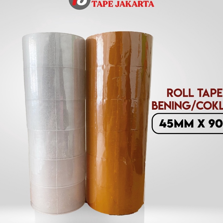 

KF7 1 ROLL ISI 6 PCS HORICI LAKBAN OPP BENING COKLAT 2 INCH 45MM x 9 Yard ISOLASI BENING COKLAT