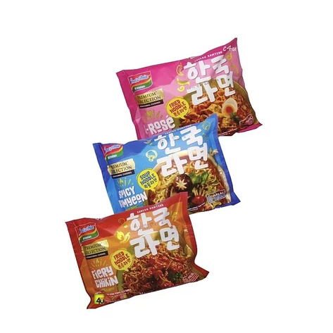

INDOMIE PREMIUM Korean Ramyeon K-Rose | Spicy Ramyeon | Fiery Chikin