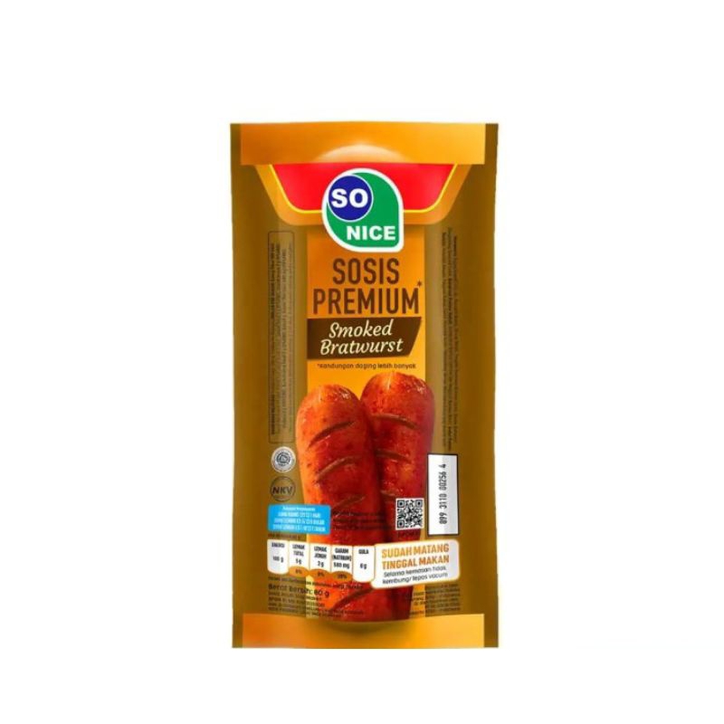 

so nice sosis 60 gr
