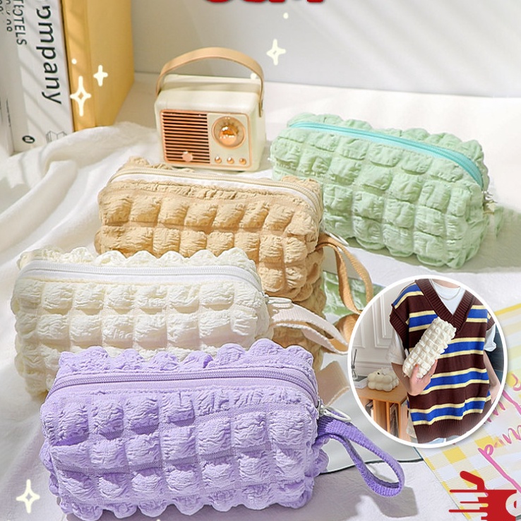 

Terbatas OSM S6298 Kotak Pensil Polos Puffy Aesthetic Crinkled Fufu Pouch