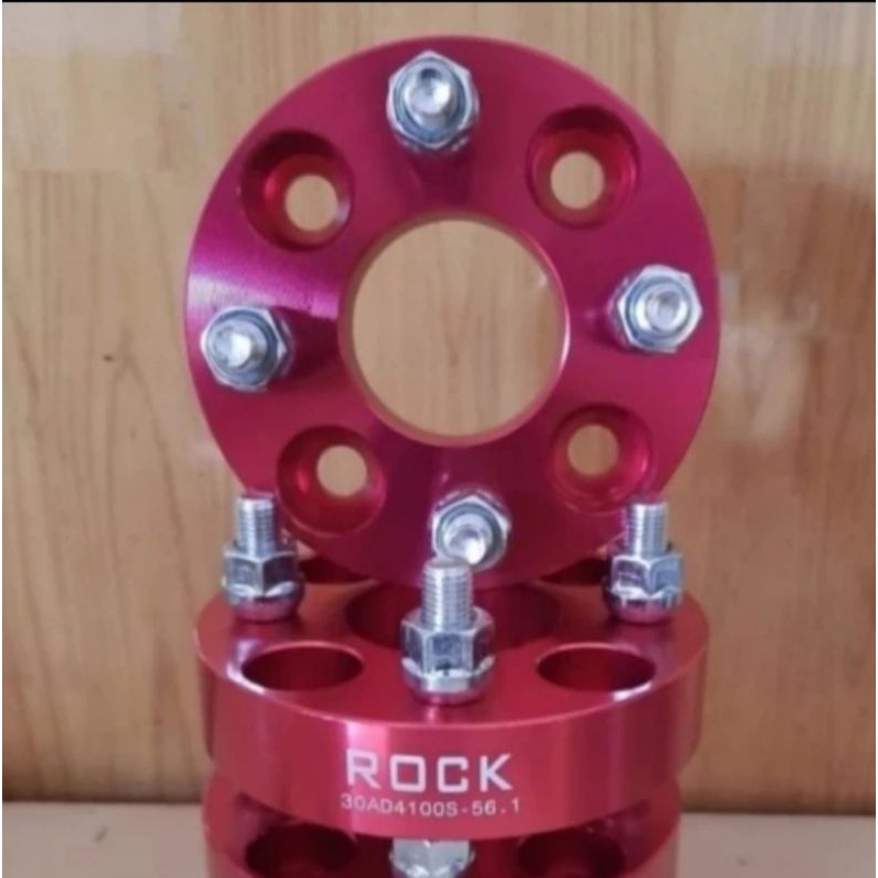 Adaptor Spacer Velg Aluminium Almunium 4x100 3cm Jazz Ayla Agya Brio Calya Sigra Sirion Mirage Aveo 