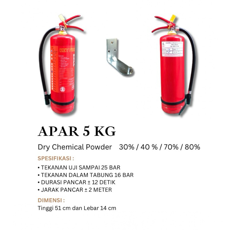 APAR 5KG / ABC Powder / Set Komplit
