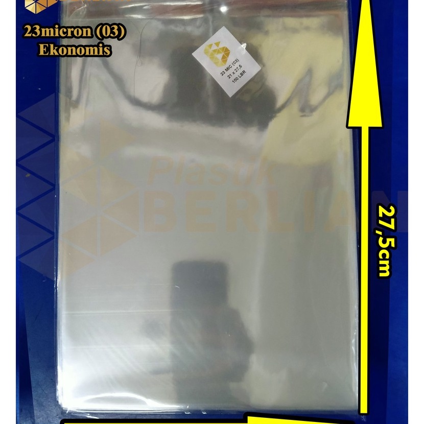 

KI3 21 x 275 cm Plastik OPP EKONOMIS 23micron 1 lbr lemseal