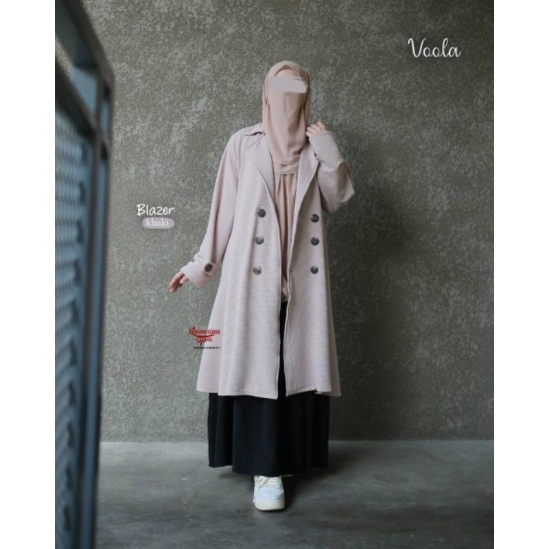 blazer muslimah / jaket muslimah / outer muslimah premium ori Khumaira Syari