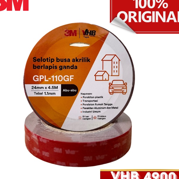 

FG2 3M VHB Double Tape ORINAL Automotive 49 24mm x 45 Meter
