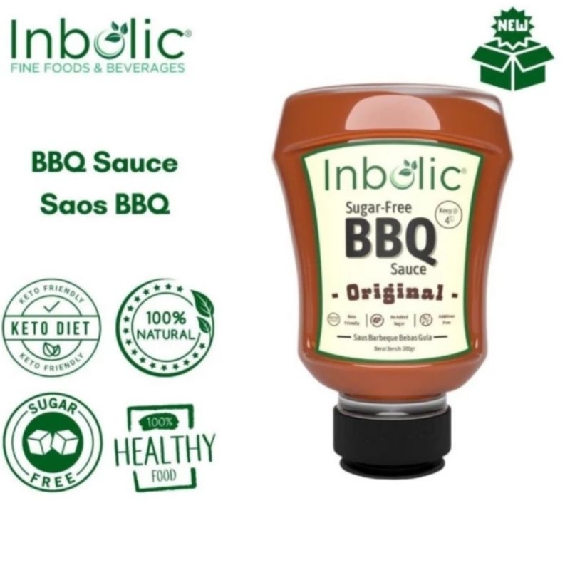 

Inbolic Sugar Free BBQ Sauce saos tanpa gula untuk penderita diabetes