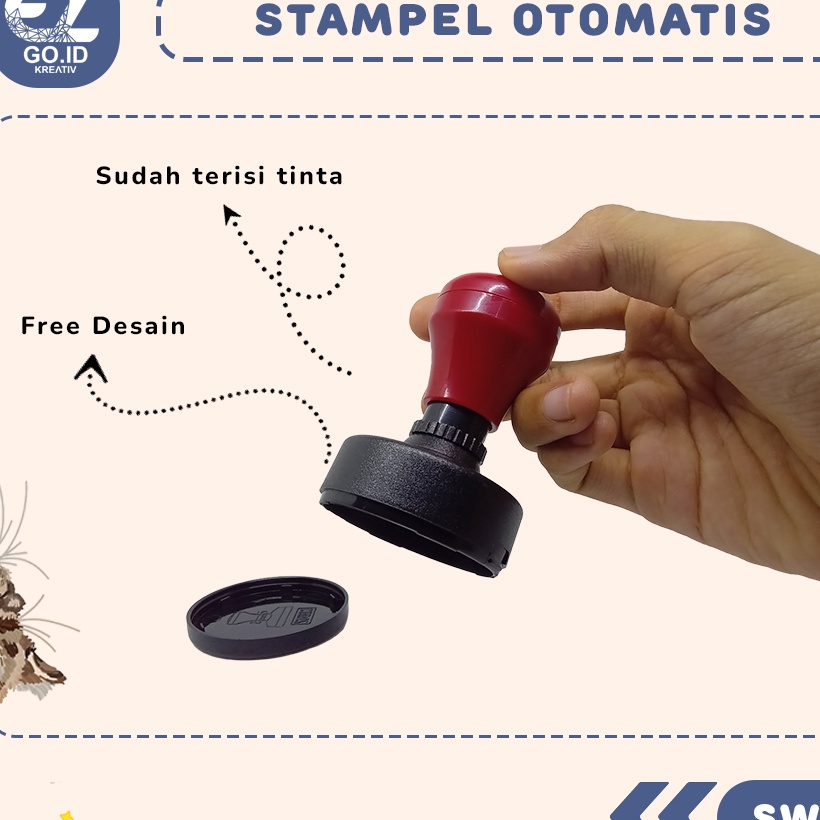 

Istimewa Cap Stampel Stempel Stample Logo Custom Nama Tanda Tangan Flash Otomatis