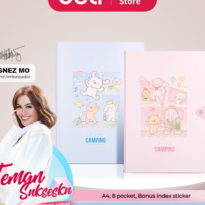 

KI3 Deli Map Dokumen Harmonika Expanding File A4 Pink Biru PM33