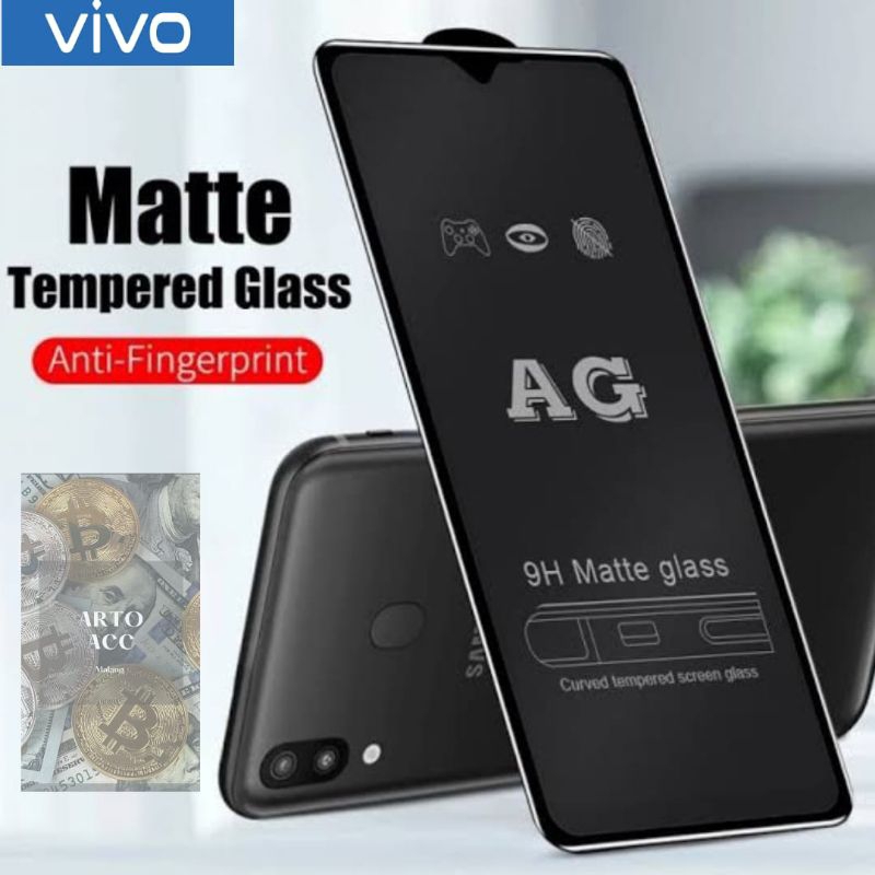 TG TEMPERED GLASS FULL LAYAR 9H AG MATTE VIVO S1 PRO V15 PRO V21 4G 5G V20 V20 SE V23 Y11/Y12 Y15/17