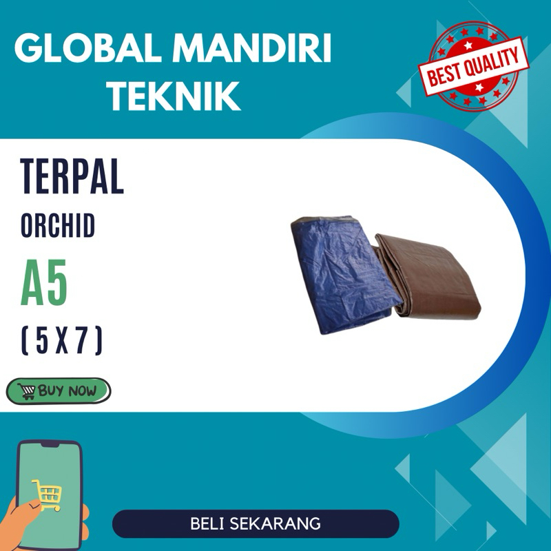 TERPAL PLASTIK A5 MERK ORCHID 5 x 7 MURAH BERKUALITAS