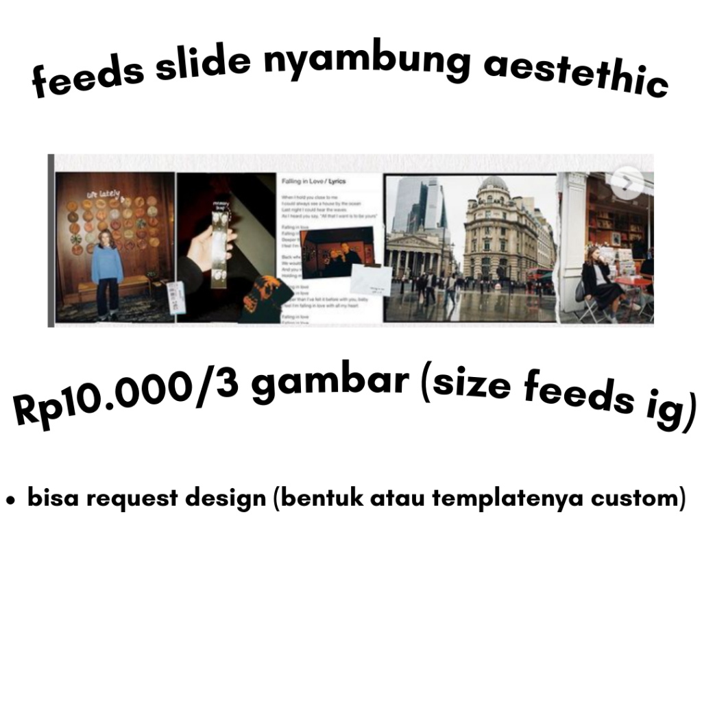 Jasa design instagram feeds puzzle / feeds slide aesthetic