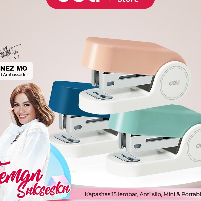 

FG2 Deli Staples M M Stapler Kapasitas 15 Lembar EK23