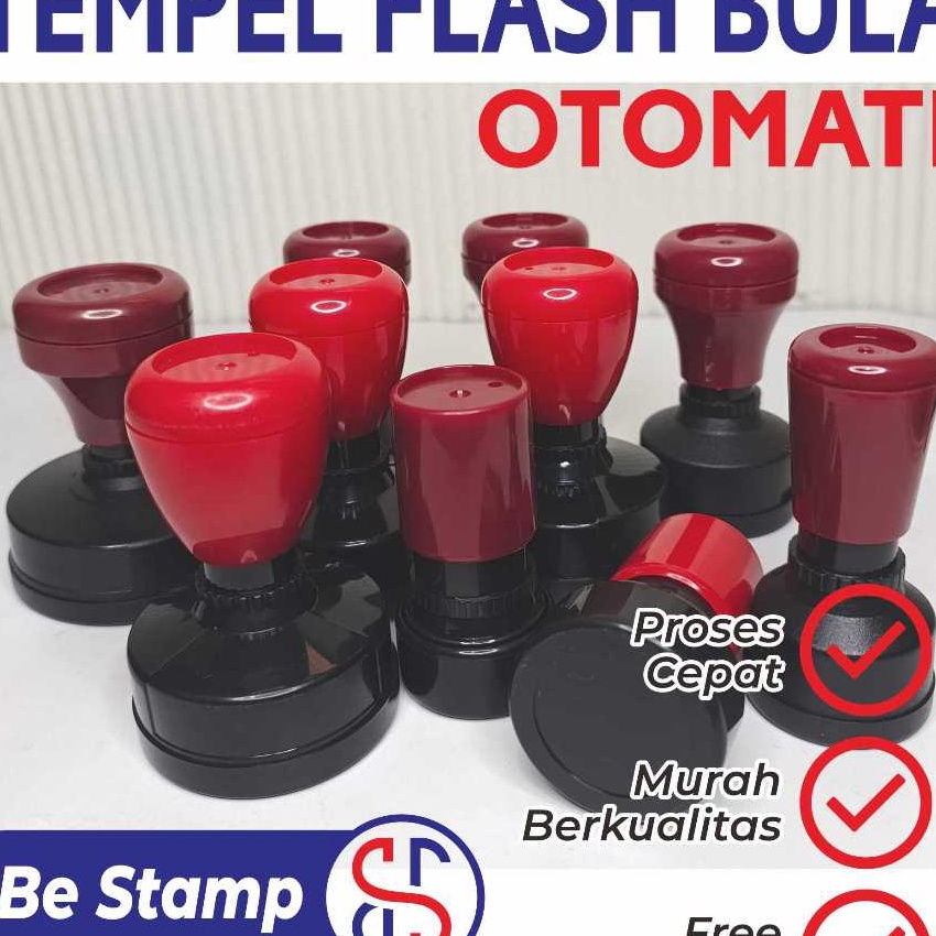 

Cepat Cetak Stempel Flash Bulat BONUS TINTA